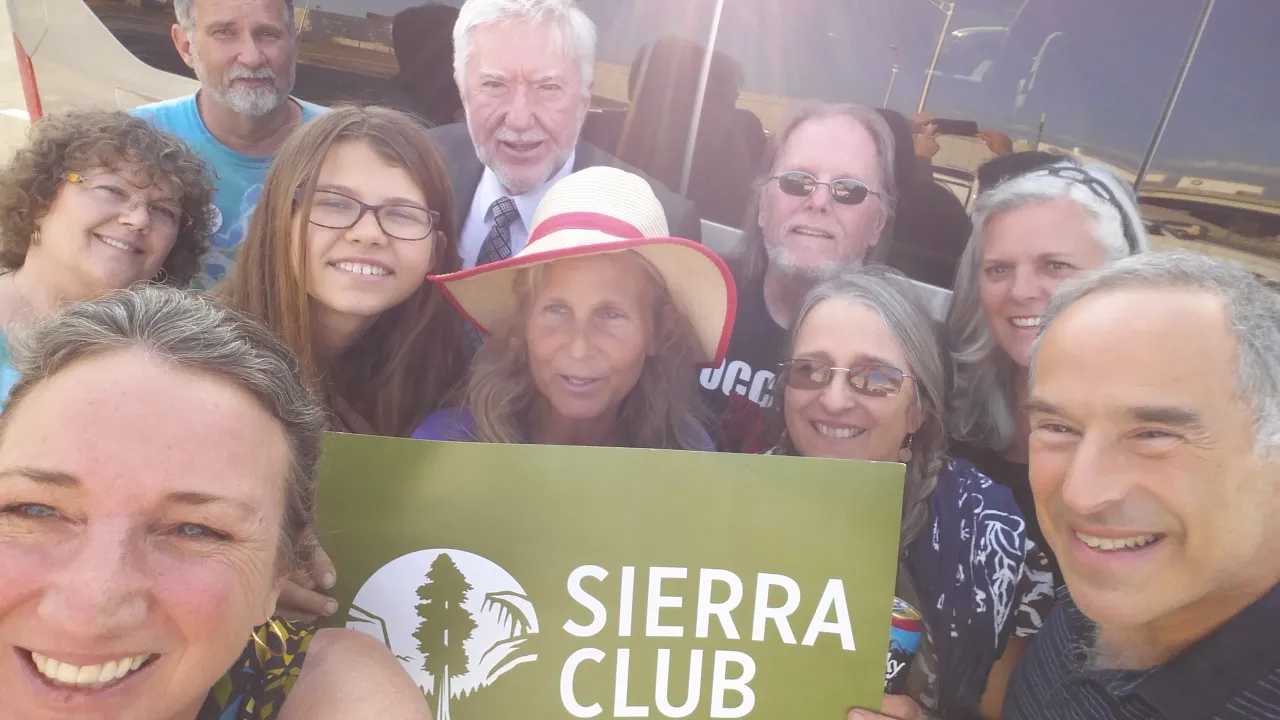 Merrillee with Sierra Club members