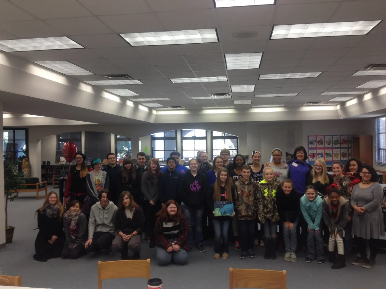 A community gathering in the district