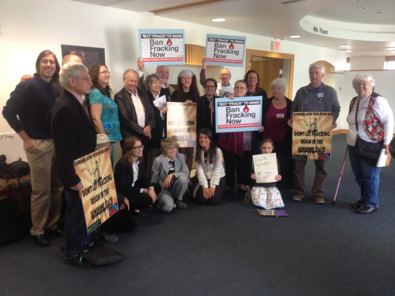 Ban Fracking Now advocates at the Florida Capitol